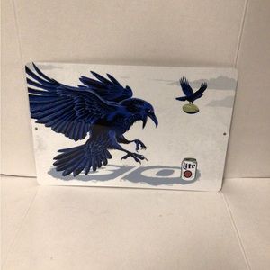 Miller Lite Ravens Display sign man cave